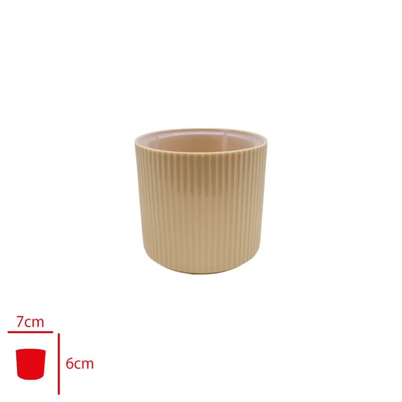 Poliwork Defne Dakota Saksı 7 cm Sarı