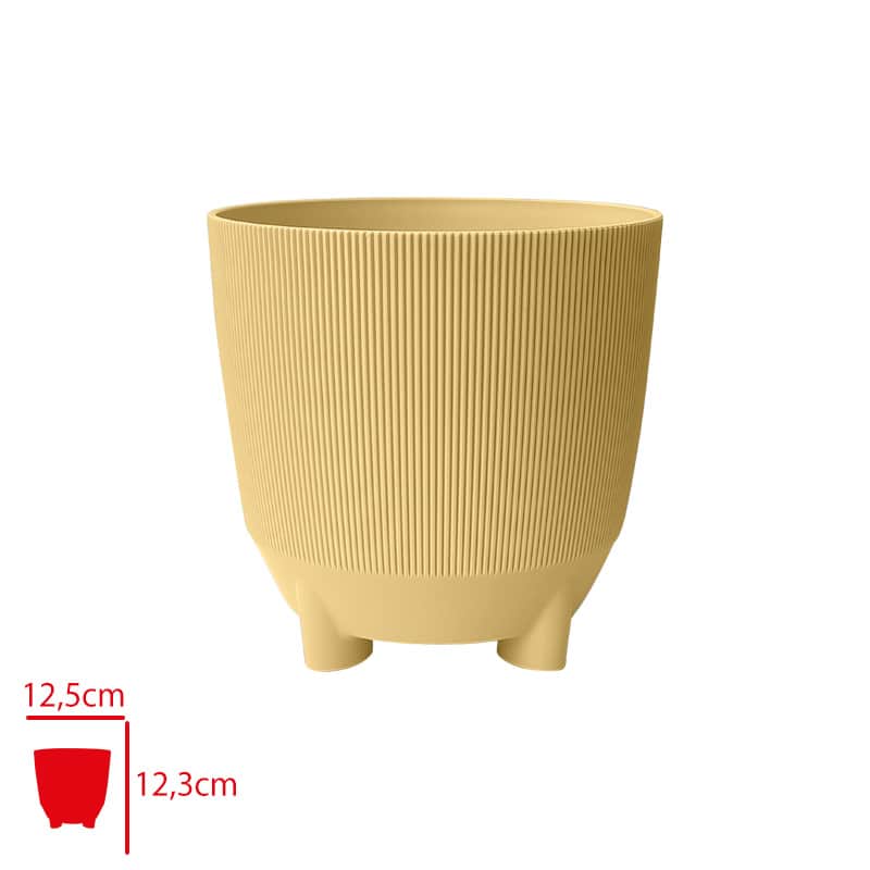 Poliwork Luna Dakota Sarı Saksı 13 cm