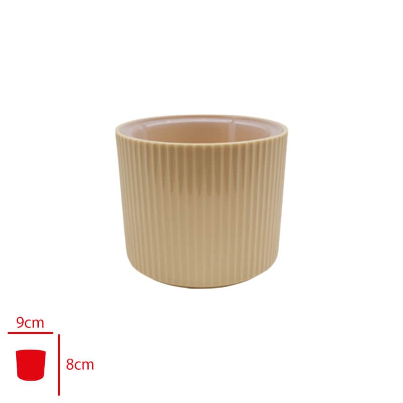 Poliwork Defne Dakota Sarı Saksı 9 cm