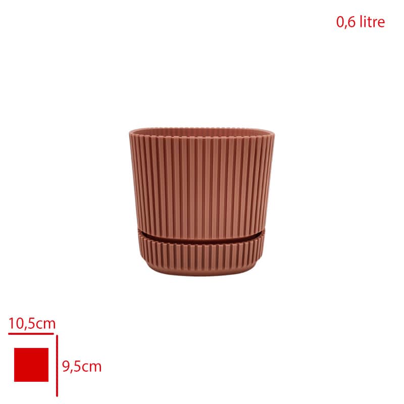 Karasu Pera Kare Saksı 1 No 0,6 Lt
