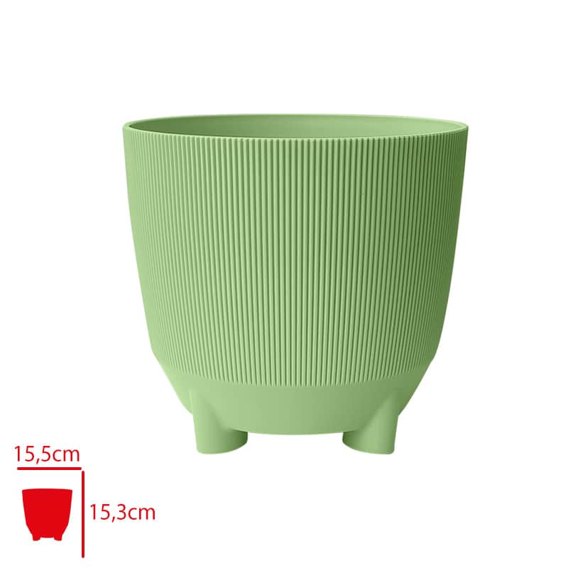 Poliwork Luna Forest Saksı 16 cm Orman Yeşili