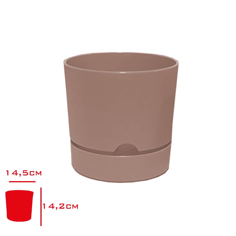 Poliwork Begonya Saksı 15 cm Krem