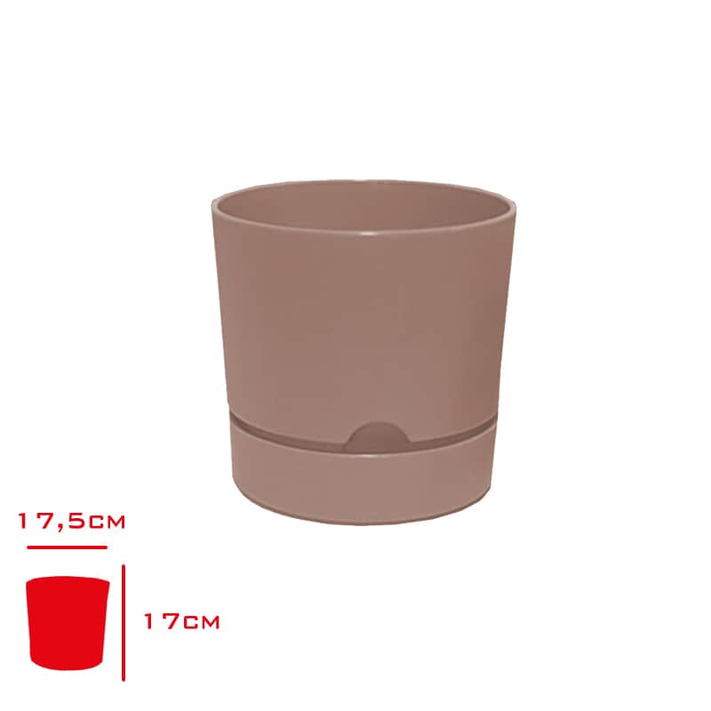 Poliwork Begonya Saksı 18 cm Krem