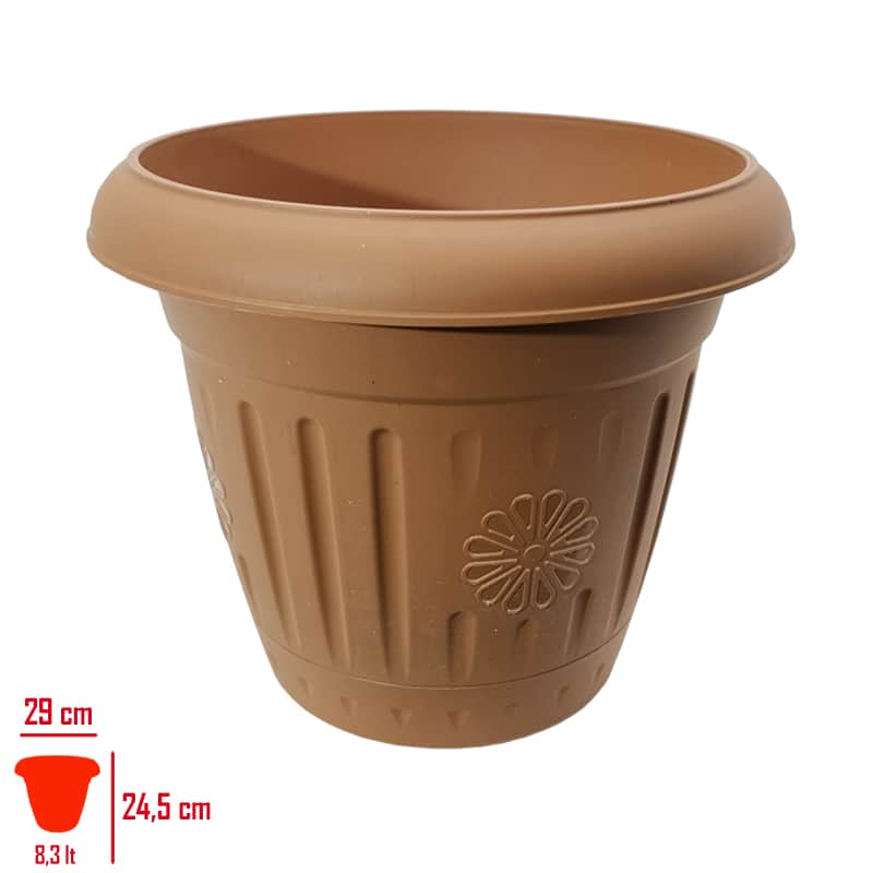 Hak Yonca Saksı Naturel 5 No 8,3 Lt