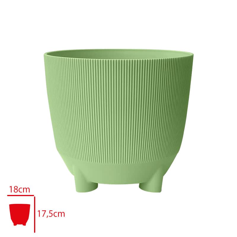 Poliwork Luna Forest Saksı 18 cm Orman Yeşili