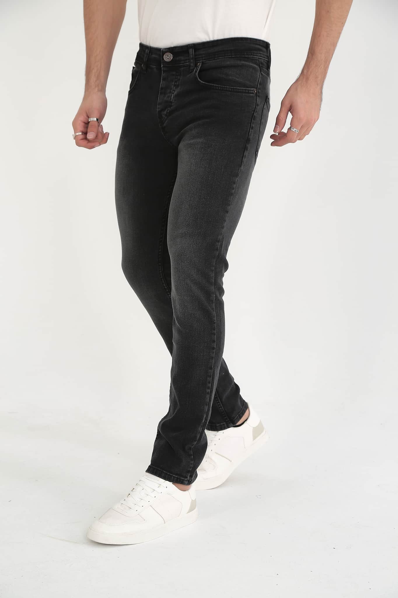 D'Vision Erkek Jean Siyah Taşlamalı M-5220-82