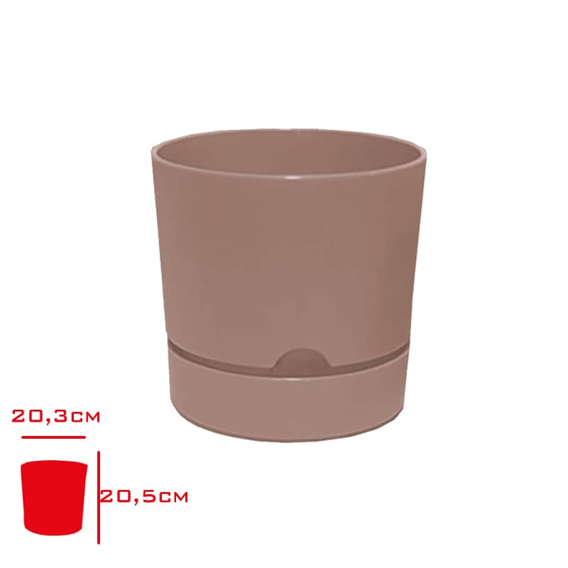 Poliwork Begonya Saksı 21 cm Krem