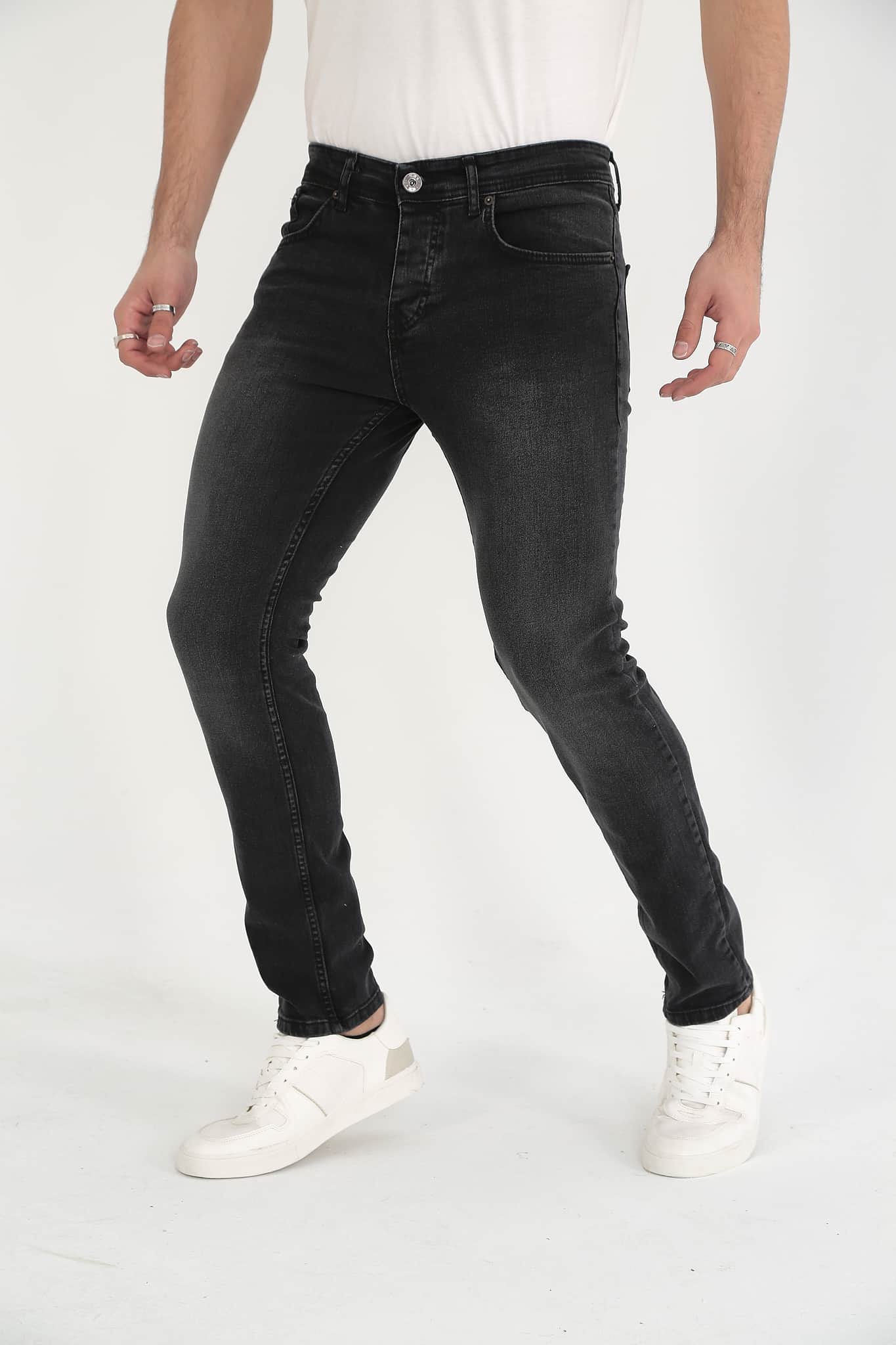 D'Vision Erkek Jean Siyah Taşlamalı M-5220-82