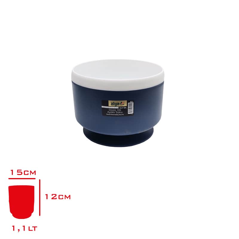 Alya Güveç Dik Ayaklı Saksı 1,1 Lt