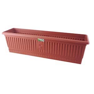 Hak Plastime Naturel Balkon Saksı Büyük 71 cm 13 Lt