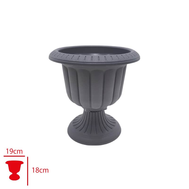 Serinova Nergiz Mini Saksı No 2 Antrasit