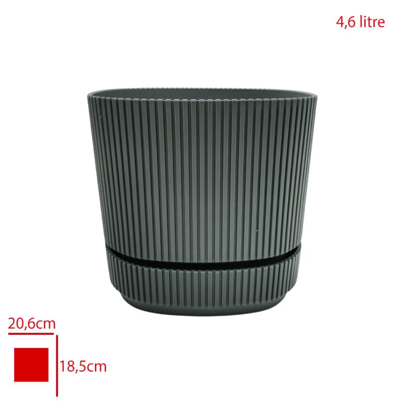 Karasu Pera Kare Saksı 4 No 4,6 Lt