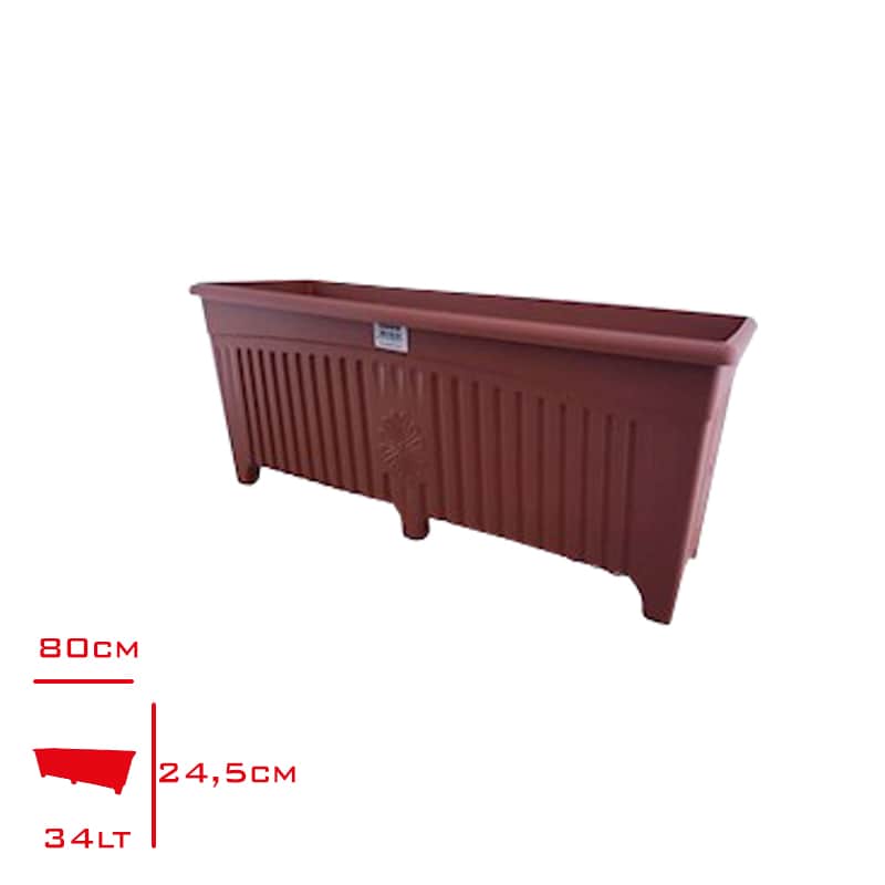 Hak Ayaklı Dış Mekan Saksı 34 Lt