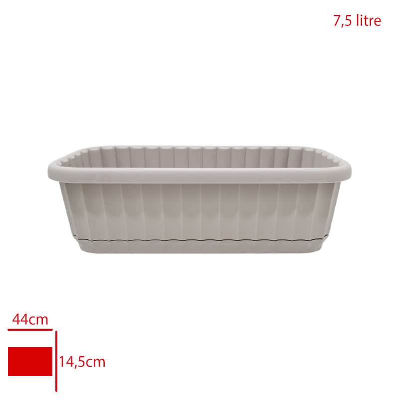 Karasu Zeraf Balkon Saksı 2 No 7,5 Lt