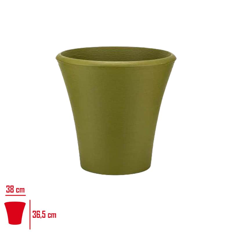 Poliwork Begonvil Yuvarlak Saksı 38 cm Yaprak Yeşili