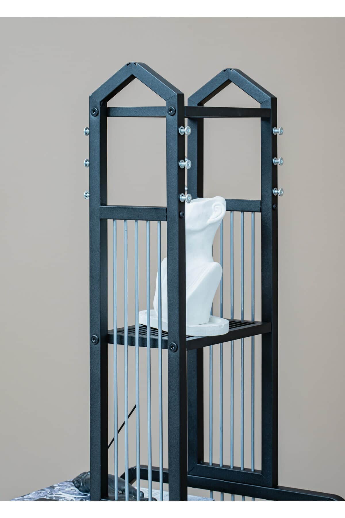 6 Raflı Gitar Ünite Çok Amaçlı Dekoratif Kitaplık 56 x 169 cm