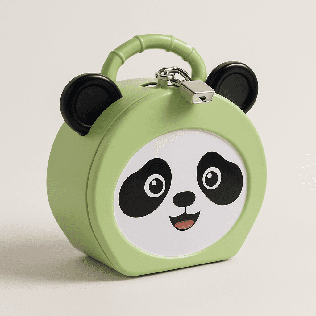 Sevimli Panda Metal Kumbara