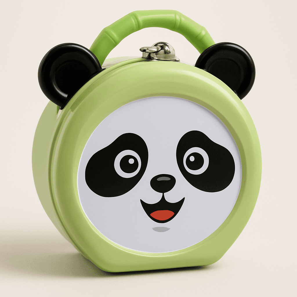 Sevimli Panda Metal Kumbara
