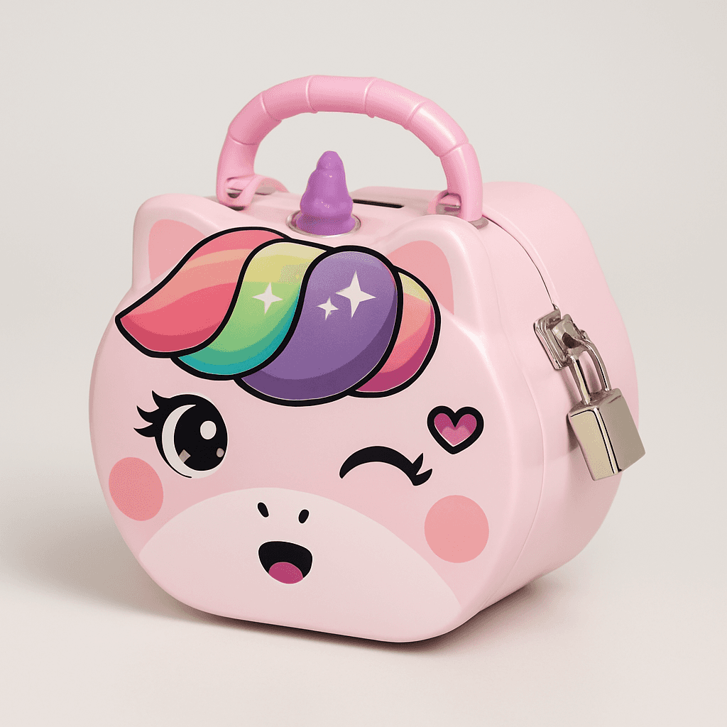 Sevimli Unicorn Metal Kumbara
