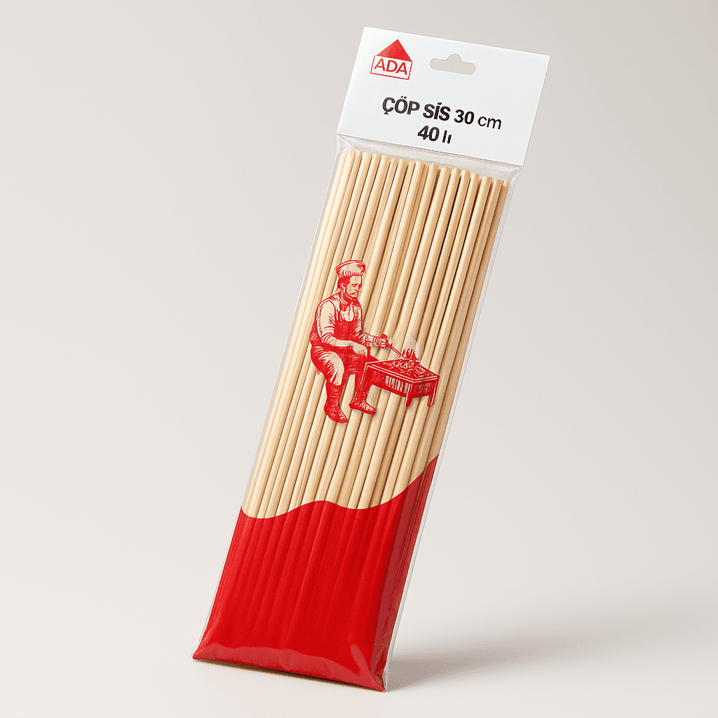Çöp Şiş 30 cm 40'lı