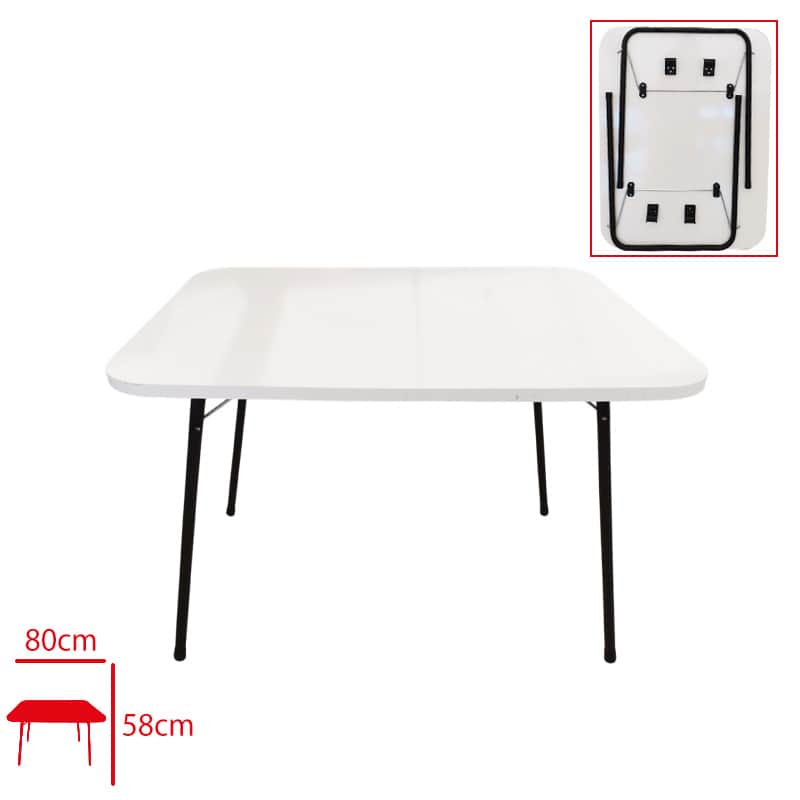 Katlanır Piknik Masası 60x80 cm Metal Ayaklı