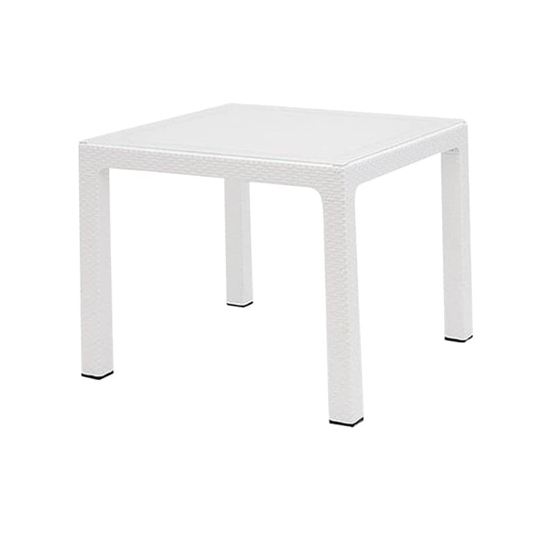 Regnum Rattan Masa 90x90 cm Camlı Antrasit Kahve Cappuccino