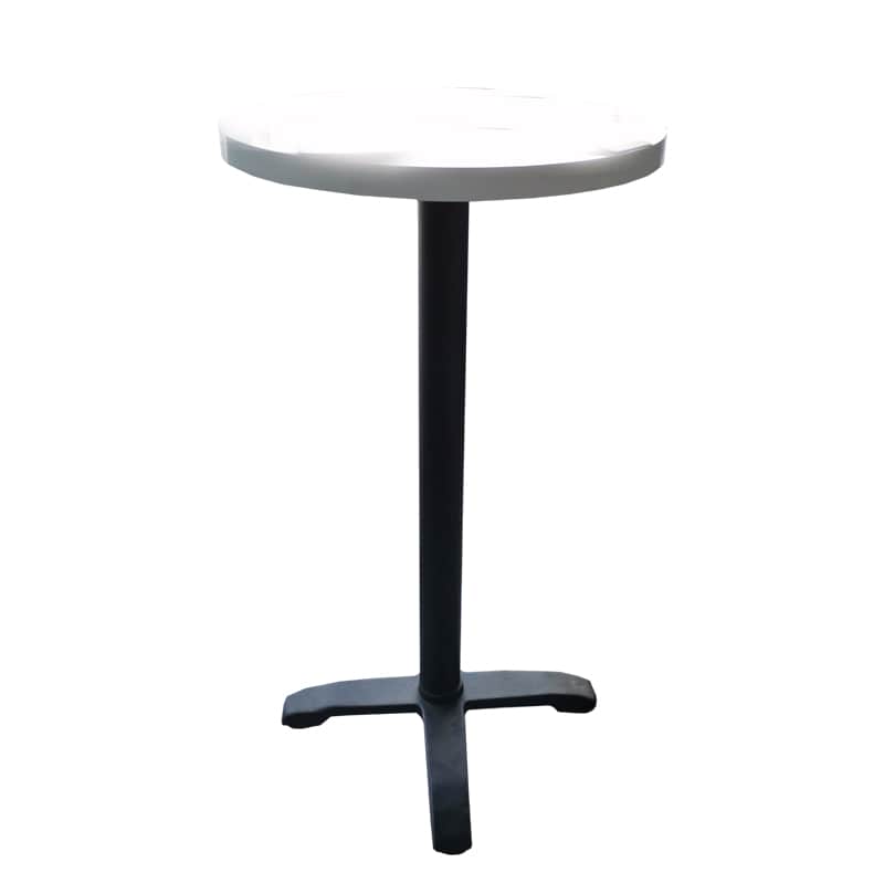 Yuvarlak Masa 60 cm Demir Ayaklı Beyaz