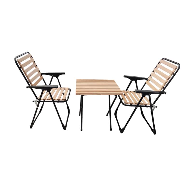 Ahşap Bistro Set 2 Sandalye ve 1 Masa
