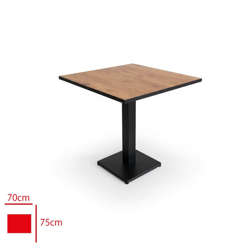 Compact Kare Masa 80x80 cm Döküm Ayaklı