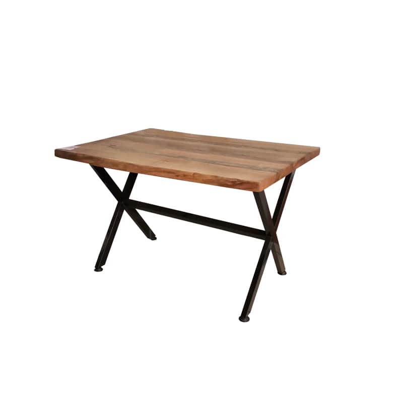 Ceviz Kütük Masa 80x120 cm X Ayaklı