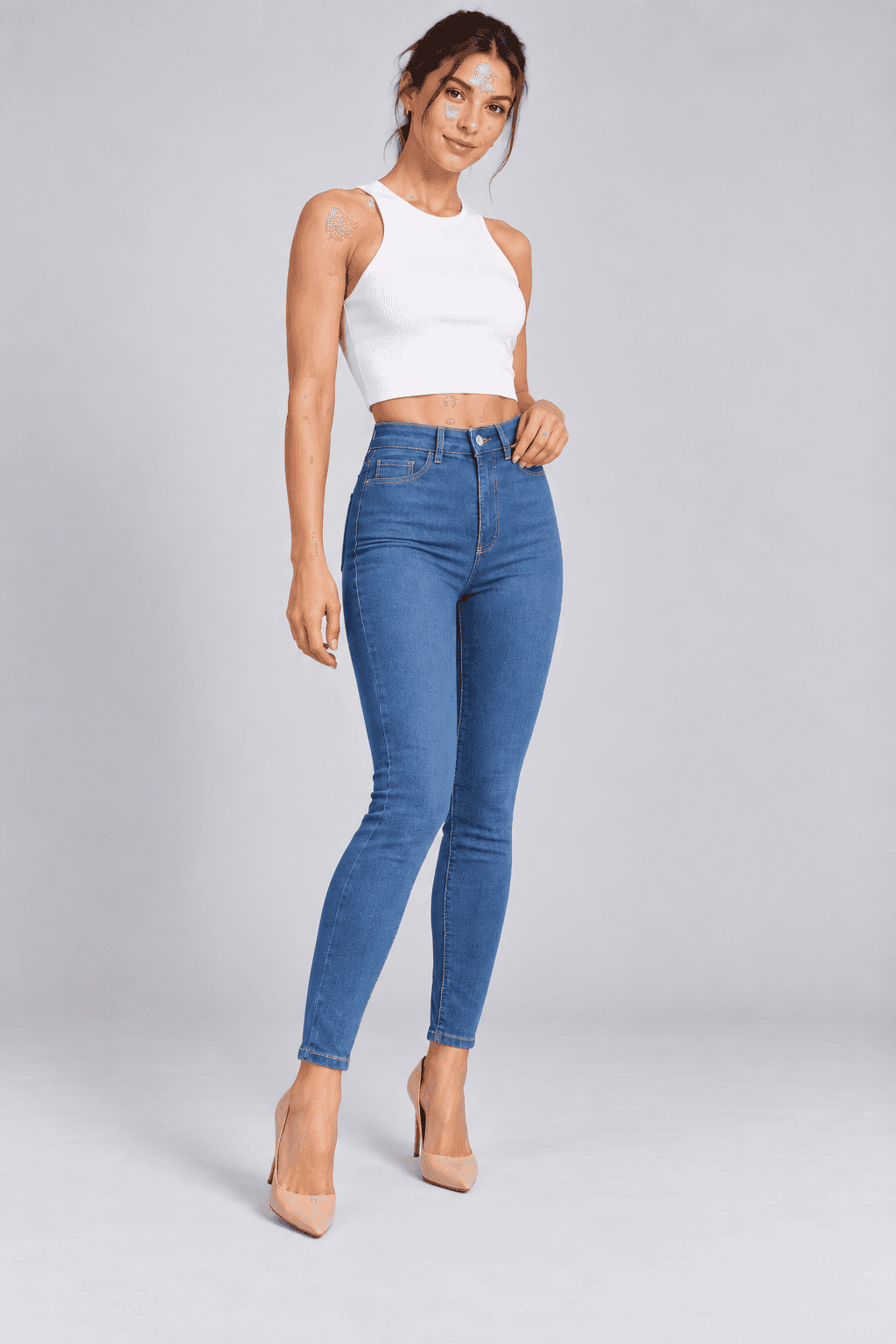 Mavi Comfort Ön Cepsiz Likralı Skinny Jean