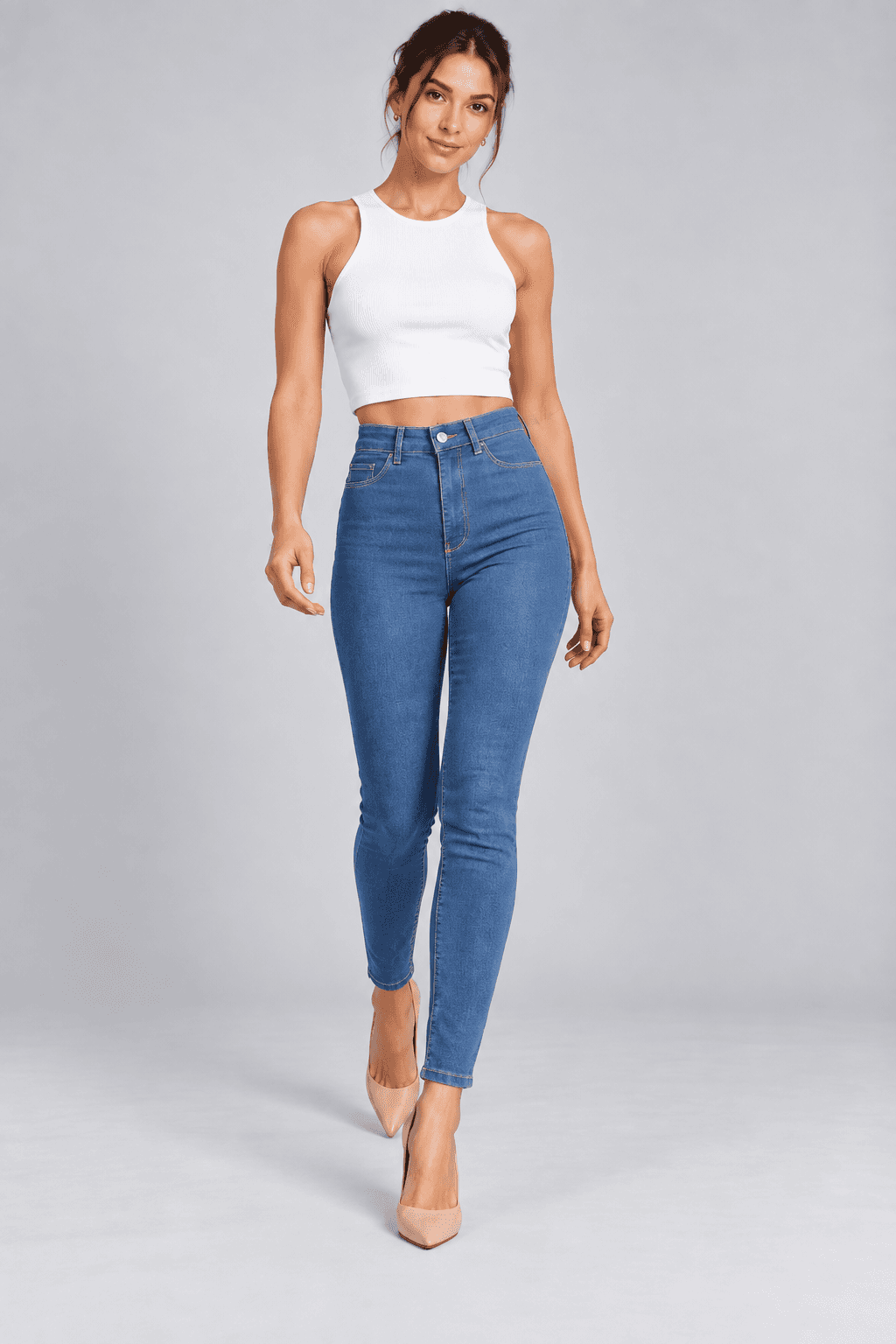 Mavi Comfort Ön Cepsiz Likralı Skinny Jean