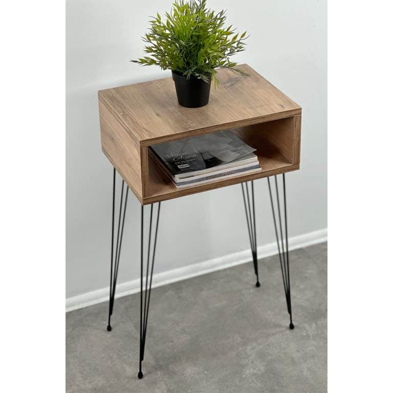 Raflı Dekoratif Yan Sehpa Komodin 5089