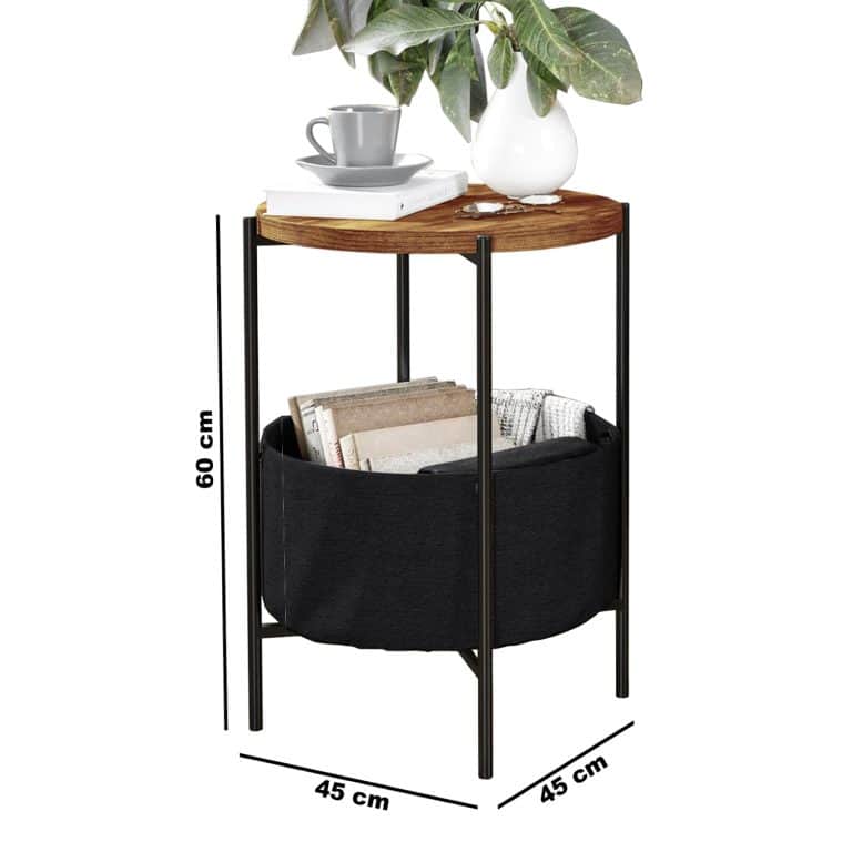 Çantalı Yan Sehpa Koltuk Sehpası 5165