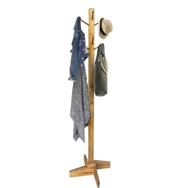 Ahşap Ayaklı Askılık Elbise Askısı 6024