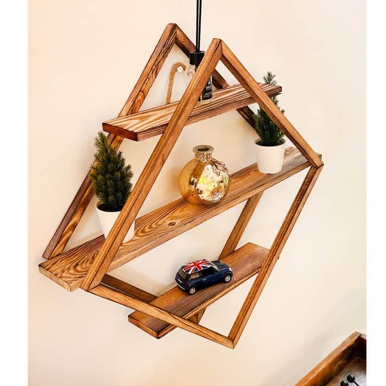 Ahşap Duvar Rafı Dekoratif Raf 5114