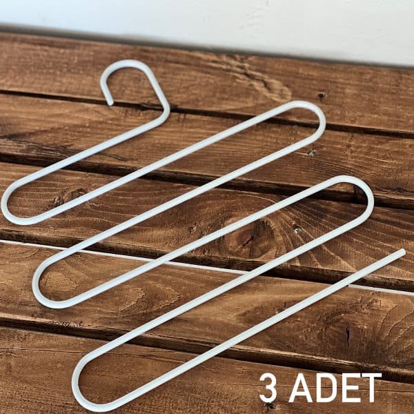 3 Adet Metal Elbise Pantolon Askısı 6009 - Görsel 3