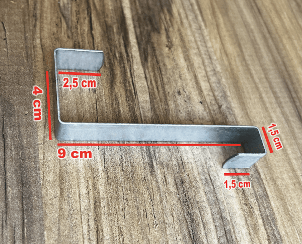 Kapı Arkası Askılık 5 Adet Metal Askı 3020 - Görsel 2