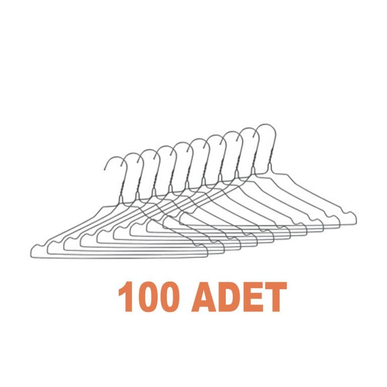 100lü Elbise Pantolon Askısı 5409 - Görsel 1