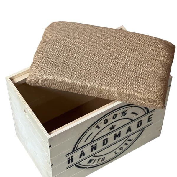 Sandıklı Puf Bank Ahşap Puf Sandalye Puf Koltuk 5081 - Görsel 3