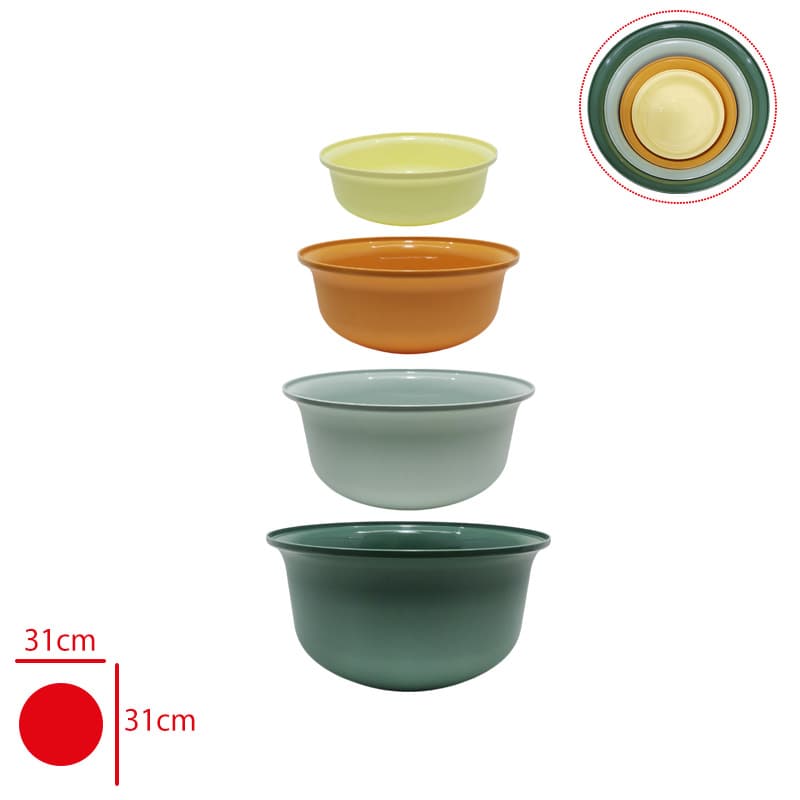 Yuvarlak Çok Amaçlı 4lü Kase Badya Seti - Görsel 2