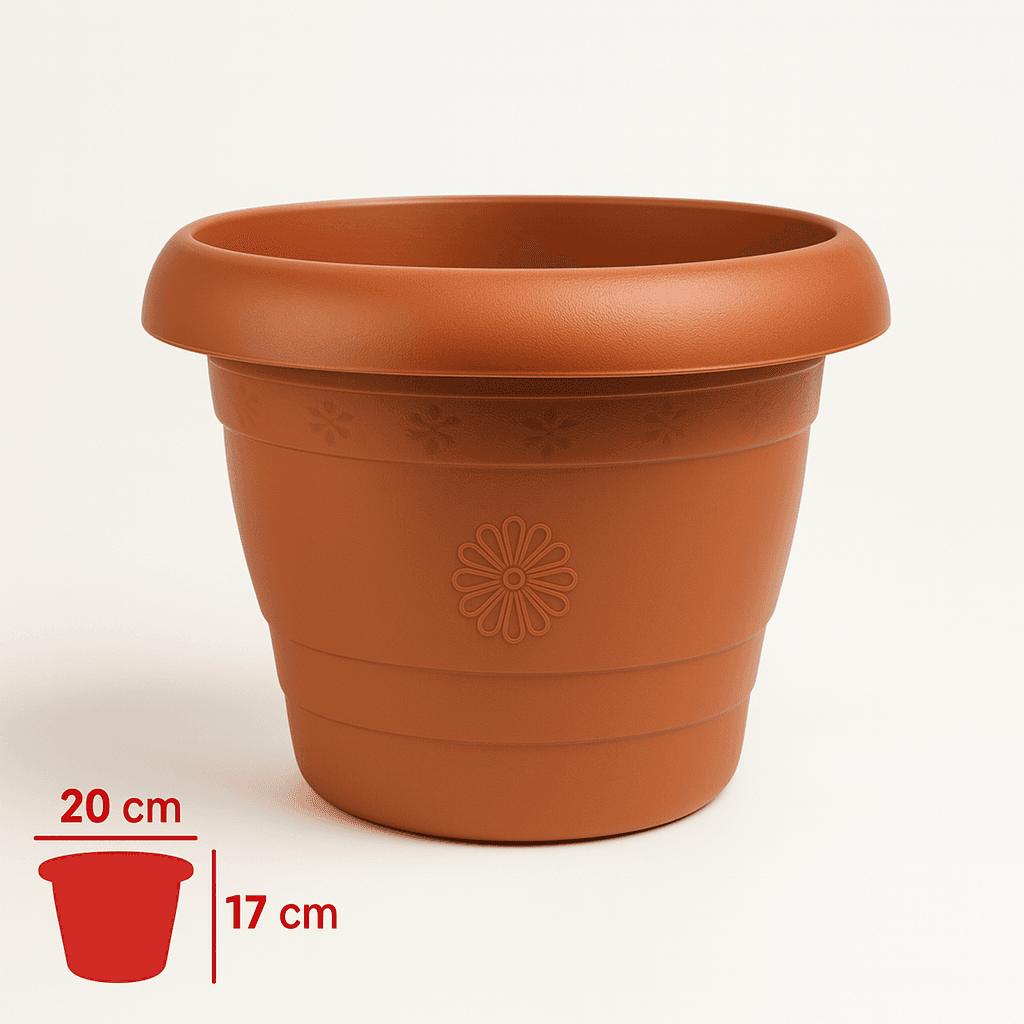 Vovikon Antik 2,5 Litre 3 Adet Küçük Boy Saksı