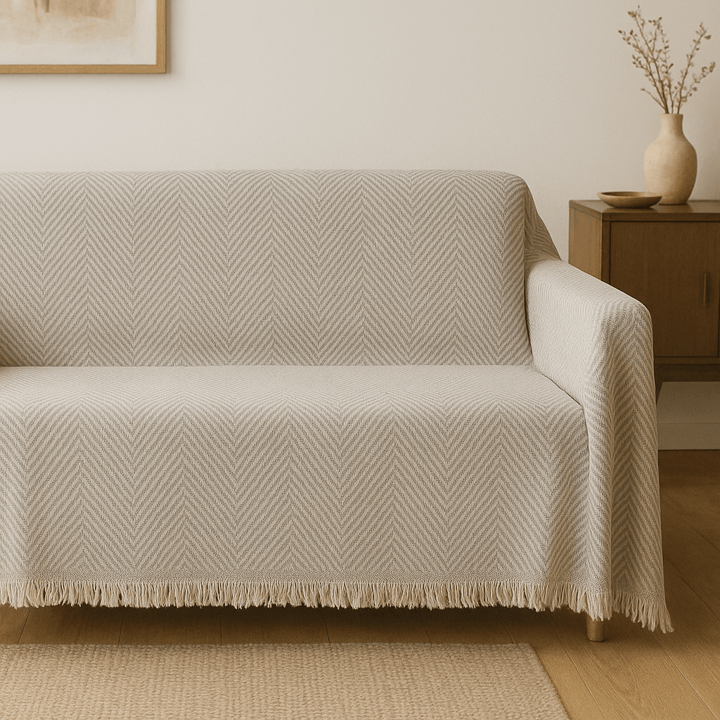 Saçaklı 2 Adet Koltuk Örtüsü 170 x 210 cm