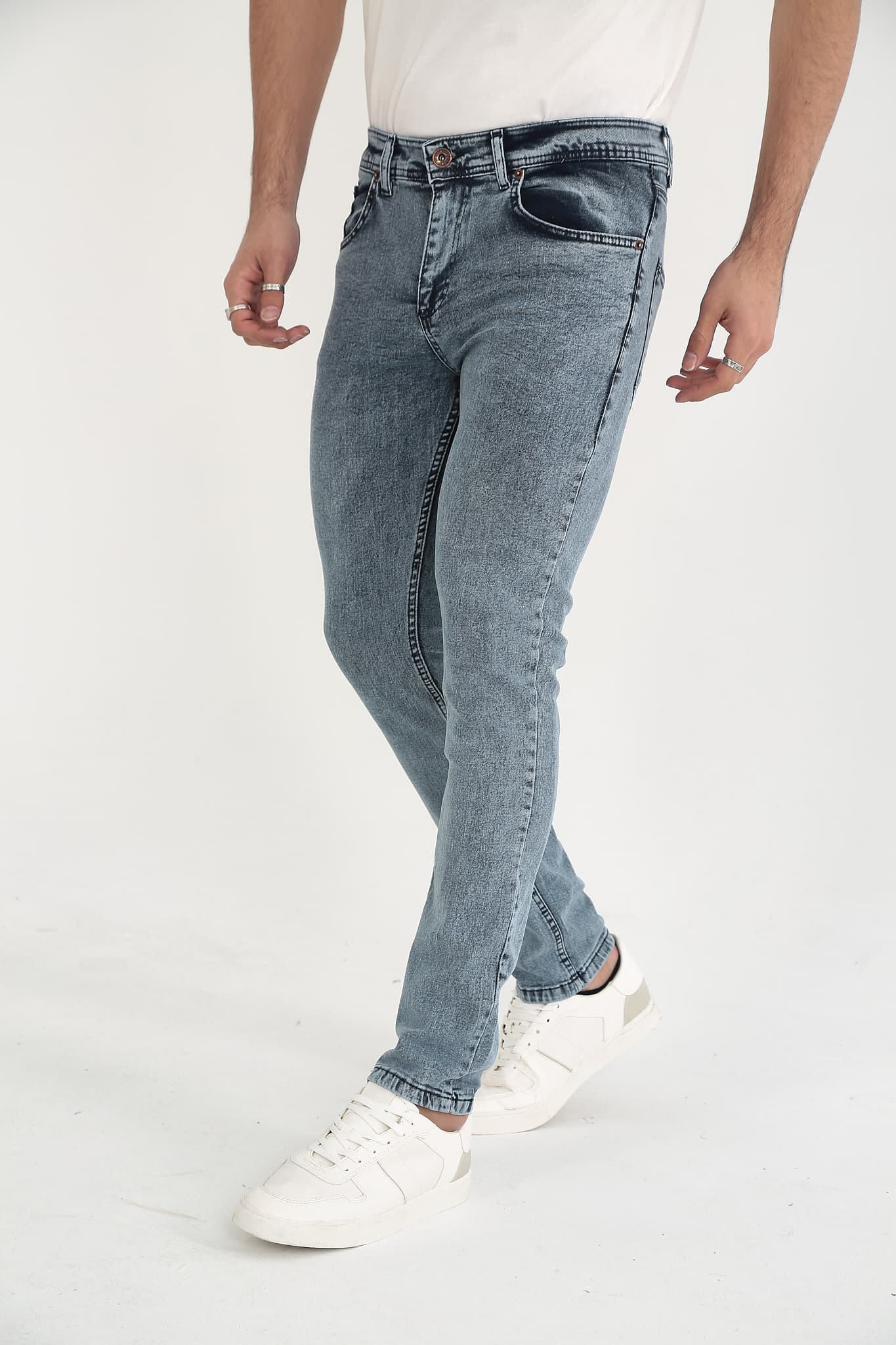 D'Vision Mavi Erkek Kot Pantolon Slim Fit - Görsel 2