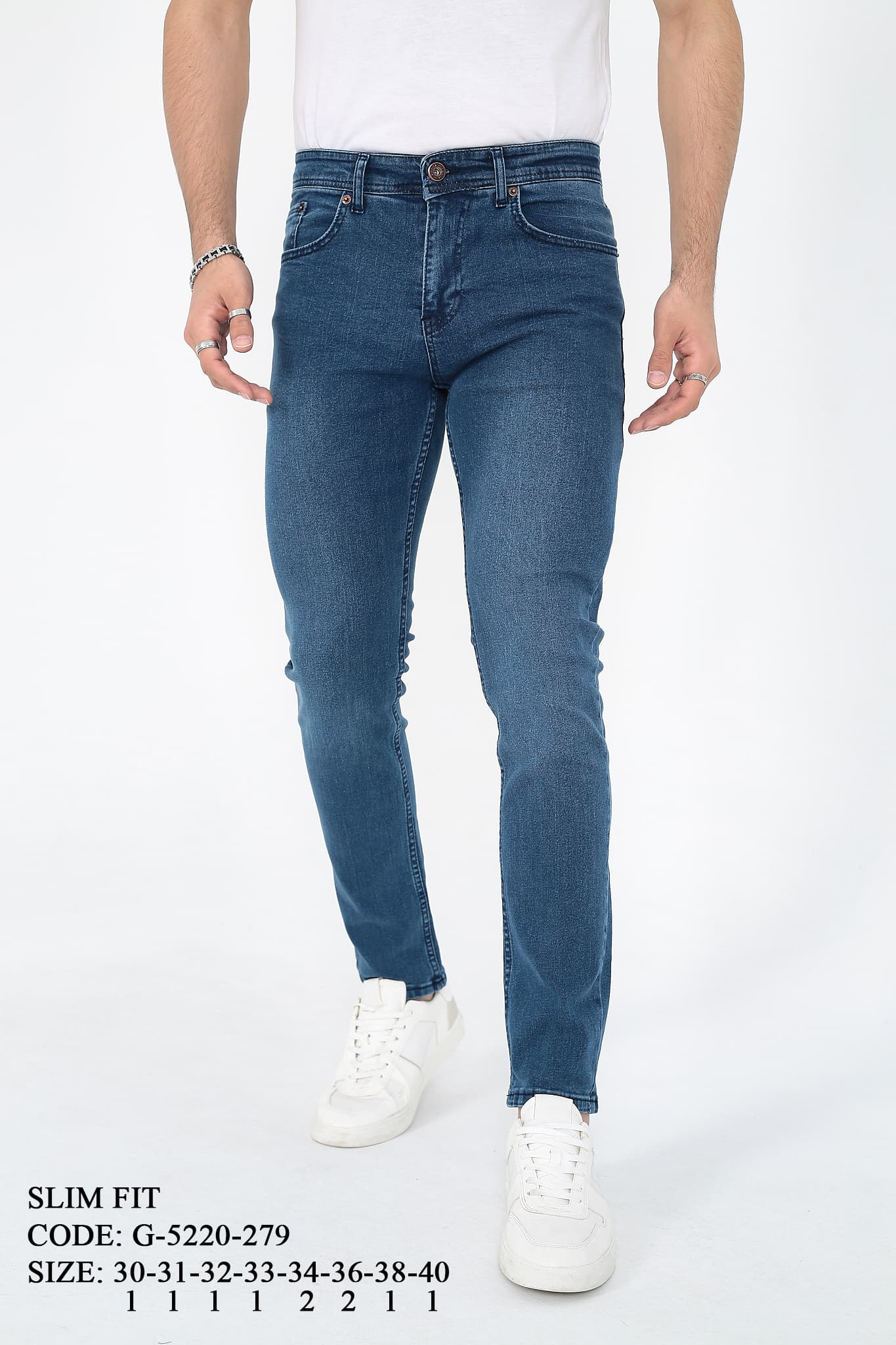 D'Vision Mavi Erkek Kot Pantolon G-5220-279 - Görsel 1