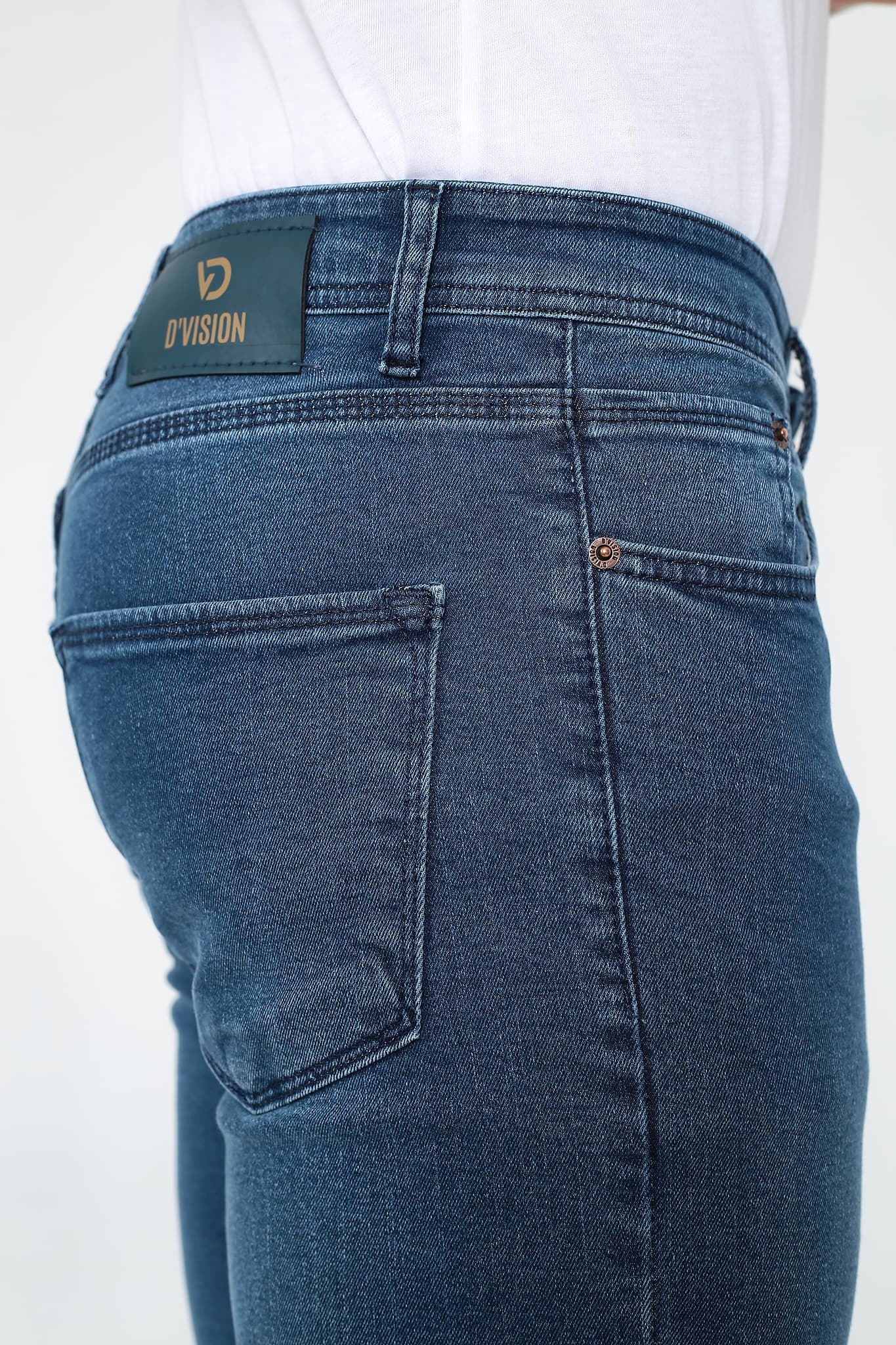 D'Vision Mavi Erkek Kot Pantolon G-5220-279 - Görsel 4