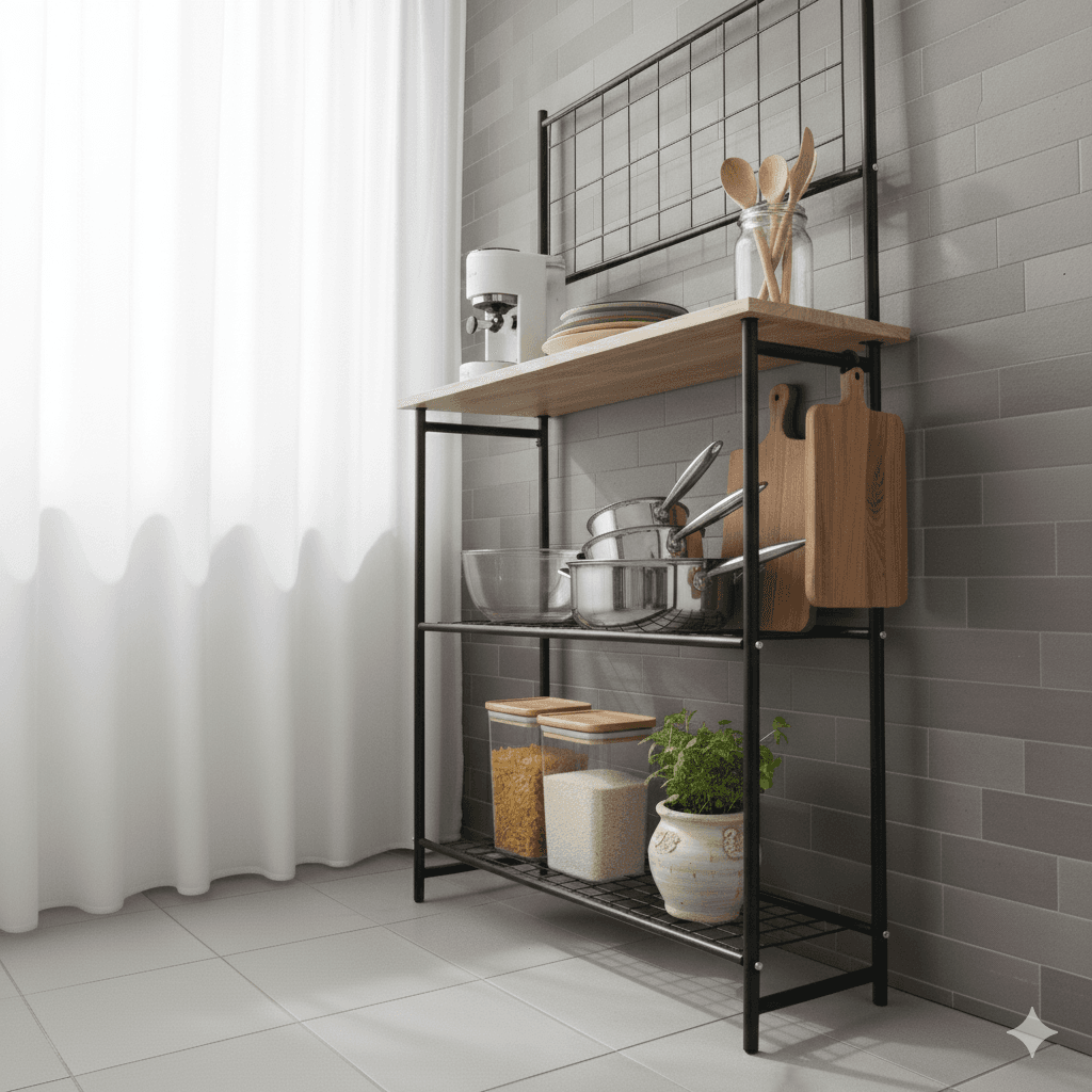 Mutfak Bangosu Fırın Rafı Çok Amaçlı Dolap