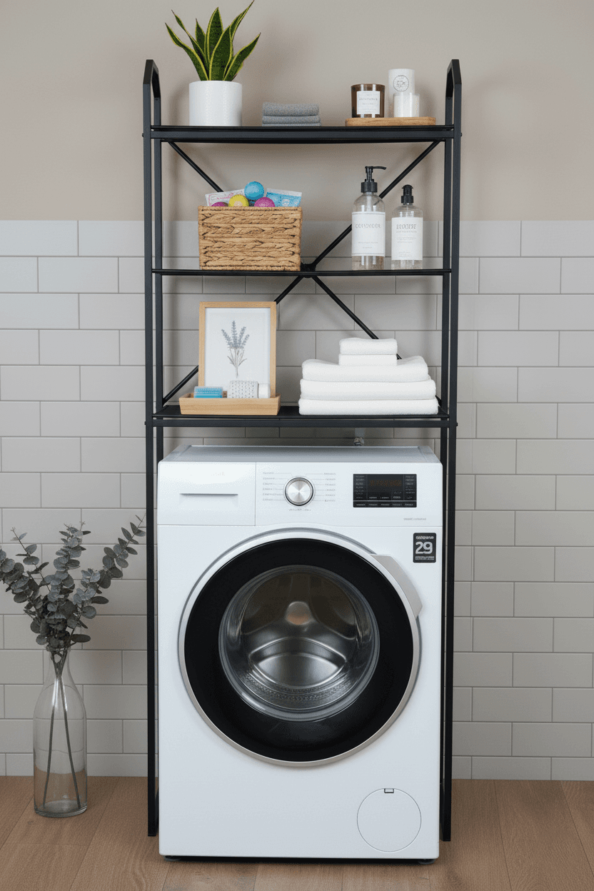 Çamaşır Makinesi Üstü Çok Amaçlı Raf Banyo Mutfak Düzenleyici