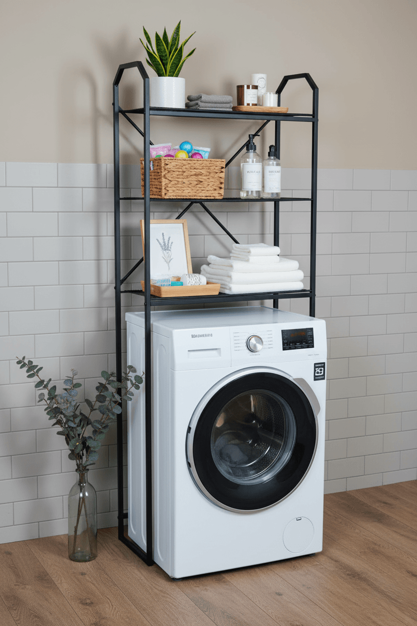 Çamaşır Makinesi Üstü Çok Amaçlı Raf Banyo Mutfak Düzenleyici