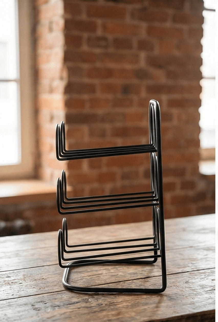 Metal 6 Bölmeli Şaraplık İçki Standı